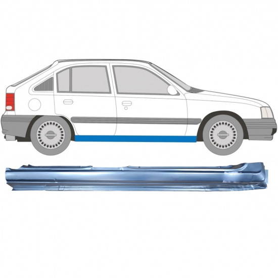 Opravný plech prahu na Opel Kadett 1984-1993 / Pravá 7910