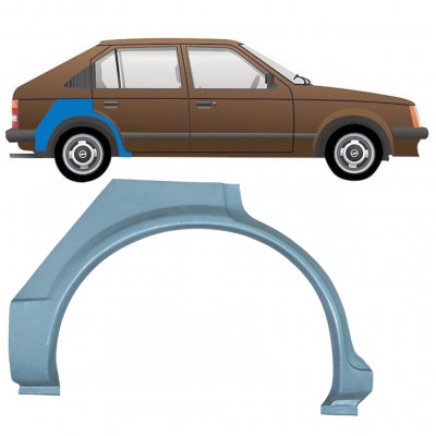 OPEL KADETT D 1979-1984 5 DVEŘE OPRAVA ZADNÍHO BLATNÍKU / PRÁVA