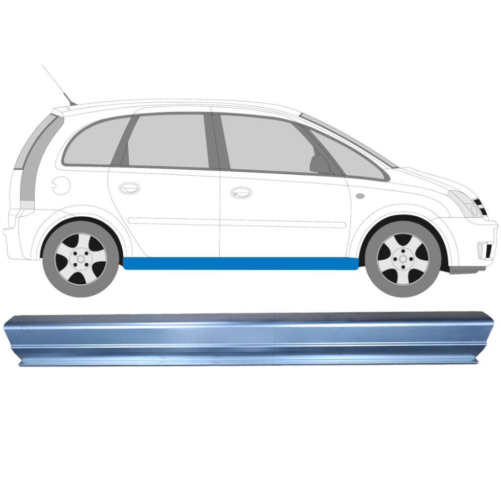 Opravný Plech Prahu Na Opel Meriva 2003-2010 / Levá = Pravá (Symetrická) 6884