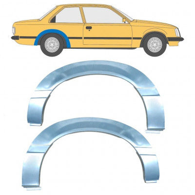 Lem zadního blatníku na Opel Rekord E 1977-1986 / Levá+Pravá / Sada 11039