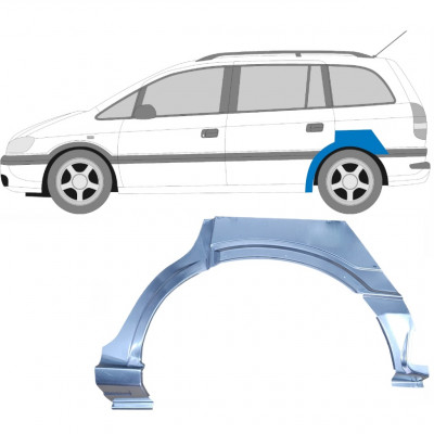 OPEL ZAFIRA 1999-2005 OPRAVA ZADNÍHO BLATNÍKU / LEVÝ