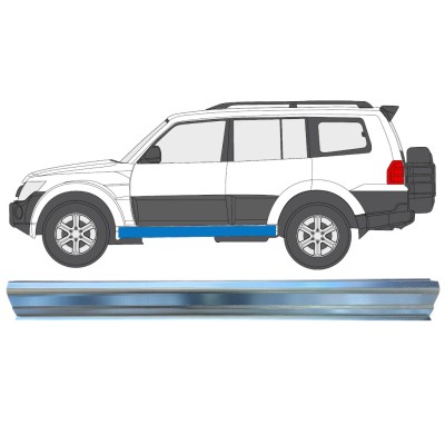 Opravný plech prahu na Mitsubishi Pajero 2006-2021 / Levá 16350