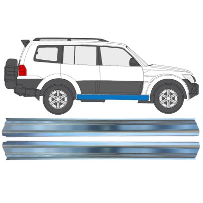 Opravný plech prahu na Mitsubishi Pajero 2006-2021 / Levá+Pravá / Sada 16351