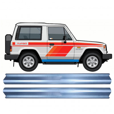 Opravný plech prahu na Mitsubishi Pajero 1982-1992 / Sada 11360