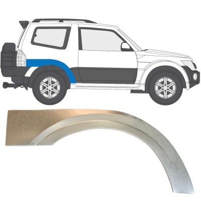 Lem zadního blatníku na Mitsubishi Pajero 2006-2021 / Pravá 14837