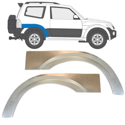 Lem zadního blatníku na Mitsubishi Pajero 2006-2021 / Levá+Pravá / Sada 14839