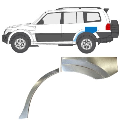 Lem zadního blatníku na Mitsubishi Pajero 2006-2021 / Levá 14841