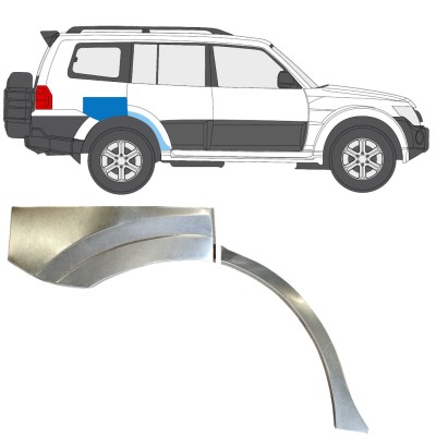 Lem zadního blatníku na Mitsubishi Pajero 2006-2021 / Pravá 14840