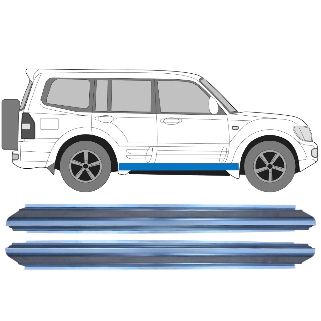 Opravný Plech Prahu Na Mitsubishi Pajero 1999-2006 / Sada 11362