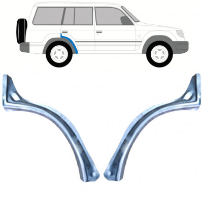 Lem zadního blatníku na Mitsubishi Pajero 1991-1999 / Levá+Pravá / Sada 9773