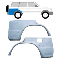 Lem zadního blatníku na Mitsubishi Pajero 1991-2001 / Levá+Pravá / Sada 10402