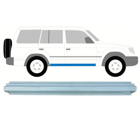 Opravný plech prahu na Mitsubishi Pajero 1991-2001 / Levá = Pravá (symetrická) 15999