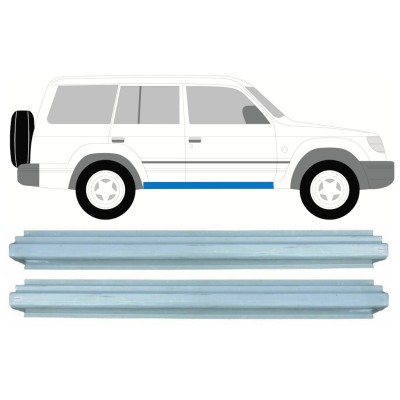 Opravný plech prahu na Mitsubishi Pajero 1991-2001 / Levá+Pravá / Sada 16000