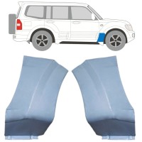Opravný plech předního blatníku na Mitsubishi Pajero 1999-2006 / Levá+Pravá / Sada 16903