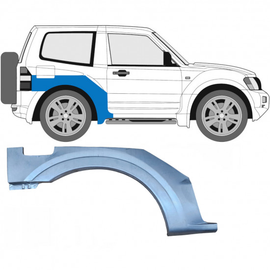 MITSUBISHI PAJERO 1999-2006 3 DVEŘE OPRAVA PODBĚHU KOLA / PRÁVA