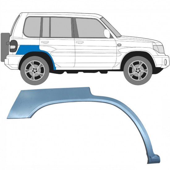 Lem zadního blatníku na Mitsubishi Pajero Pinin 1998-2007 / Pravá 5132