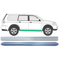 Opravný plech prahu vnitřní + vnější na Mitsubishi Pajero Sport 1996-2008 / Levá = Pravá (symetrická) / Sada 14873