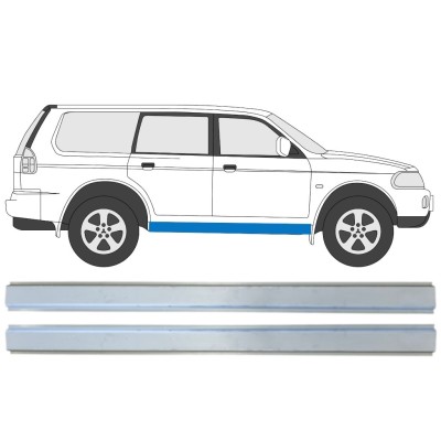 Opravný plech prahu vnitřní na Mitsubishi Pajero Sport 1996-2008 / Levá+Pravá / Sada 14872