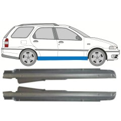 Kompletní práh na Fiat Palio Weekend 1997-2001 / Levá+Pravá / Sada 9940