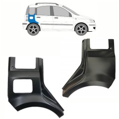 Lem zadního blatníku na Fiat Panda 2003-2012 / Levá+Pravá / Sada 10753