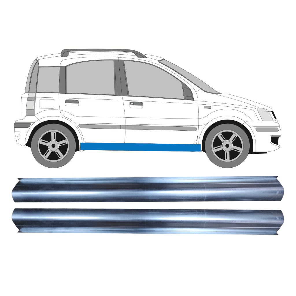 Opravný Plech Prahu Na Fiat Panda 2003-2012 / Levá = Pravá (Symetrická) / Sada 10481