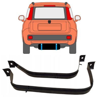 Objímky palivové nádrže na Fiat Panda 2012- 15028