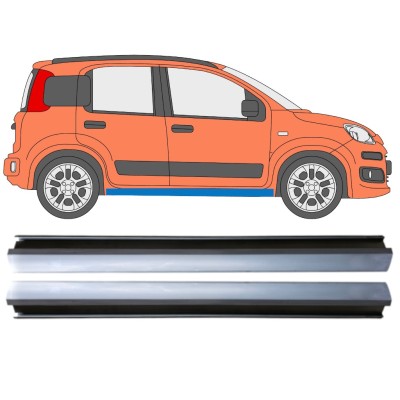 Opravný plech prahu na Fiat Panda 2012- / Levá+Pravá / Sada 14971