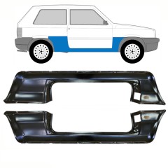 Kompletní práh na Fiat Panda 1980-2002 / Levá+Pravá / Sada 10756