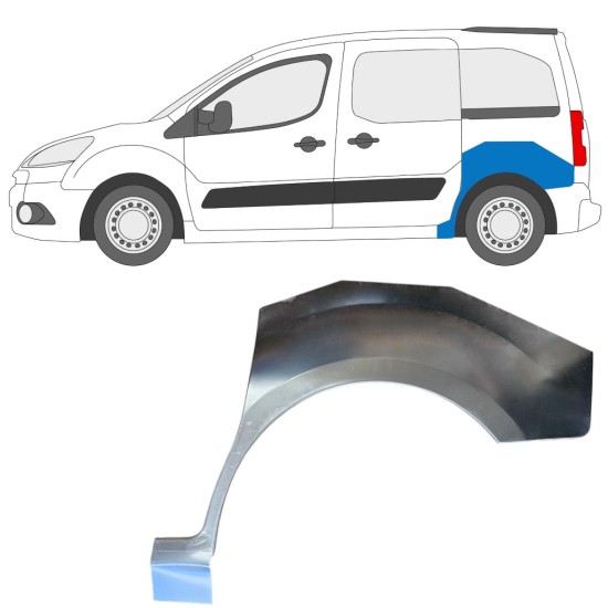 Lem zadního blatníku na Citroen Berlingo 2008-2018 / Levá 15869