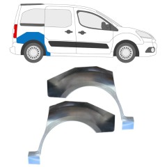 Lem zadního blatníku na Peugeot Partner 2008-2018 / Levá+Pravá / Sada 15867