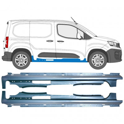 Kompletní práh na Peugeot Partner 2018-2023 / Levá / Pravá / Levá+Pravá / Sada 12877