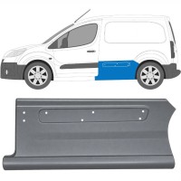 Opravný plech boku na Peugeot Partner 2008-2018 / Levá 17016