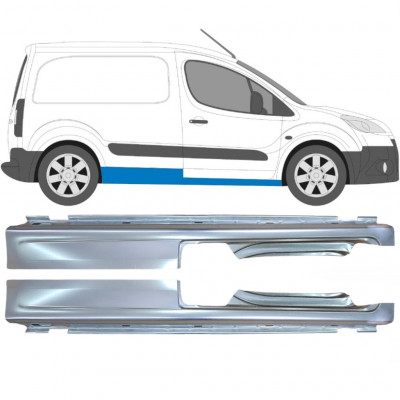 Opravný plech prahu na Peugeot Partner C Berlingo 2008- / Levá+Pravá / Sada 10113