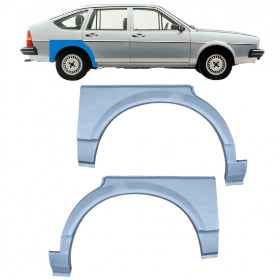 Lem zadního blatníku na VW Passat B2 1980-1988 / Levá+Pravá / Sada 10472