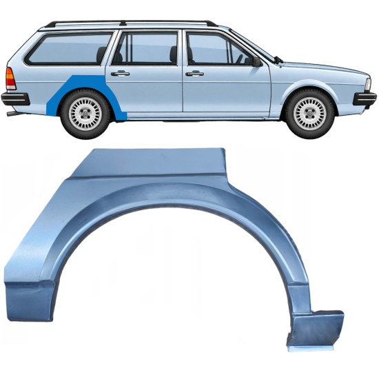 Lem zadního blatníku na Volkswagen Passat B2 1980-1988 / Pravá / COMBI 7110