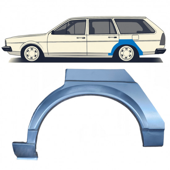 Lem zadního blatníku na VW Passat B2 1980-1988 / Levá 7111