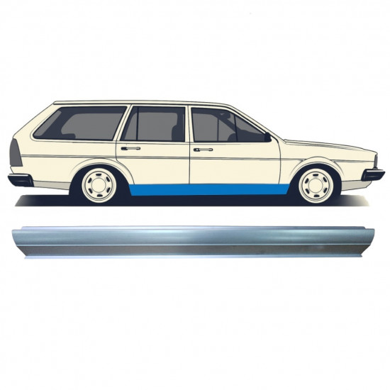 Opravný plech prahu na VW Passat B2 1980-1988 / Levá = Pravá (symetrická) 11261