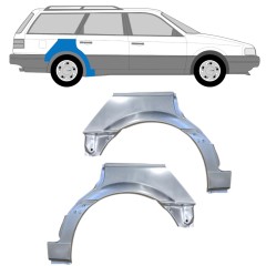 Lem zadního blatníku na Volkswagen Passat B3 1988-1993 / Levá+Pravá / COMBI / Sada 14521