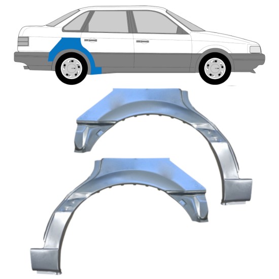 Lem zadního blatníku na Volkswagen Passat B3 1988-1993 / Levá+Pravá / SEDAN 14518 Lem zadního blatníku na Volkswagen Passat B3 1988-1993 / Levá+Pravá / SEDAN 14518