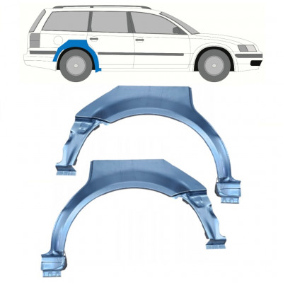 Lem zadního blatníku na VW Passat B5 1996-2005 / Levá+Pravá / Sada 9688