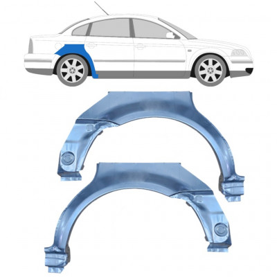 Lem zadního blatníku na VW Passat B5 1996-2005 / Levá+Pravá / Sada 10407