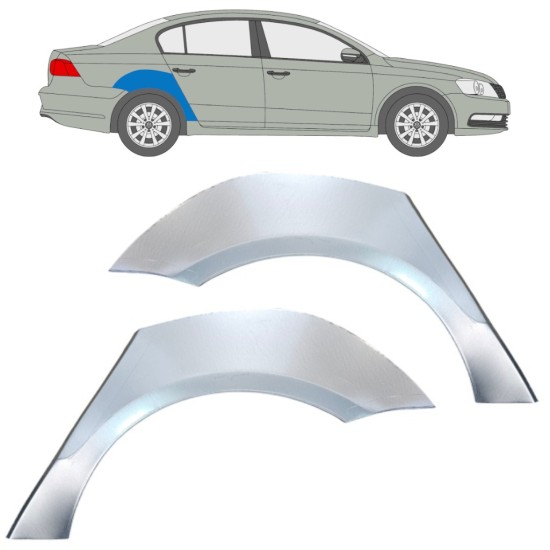 Lem zadního blatníku na Volkswagen Passat B7 2010-2015 / Levá+Pravá / Sada 16354