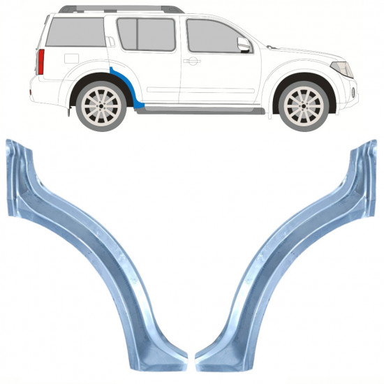 Lem zadního blatníku na Nissan Pathfinder 2004-2013 / Levá+Pravá / Sada 10352