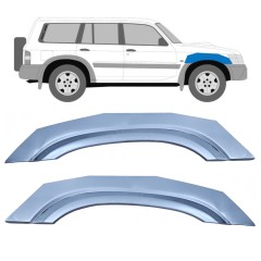 Opravný plech předního blatníku na Nissan Patrol Y61 GY61 1997-2009 / Levá+Pravá / Sada 10573
