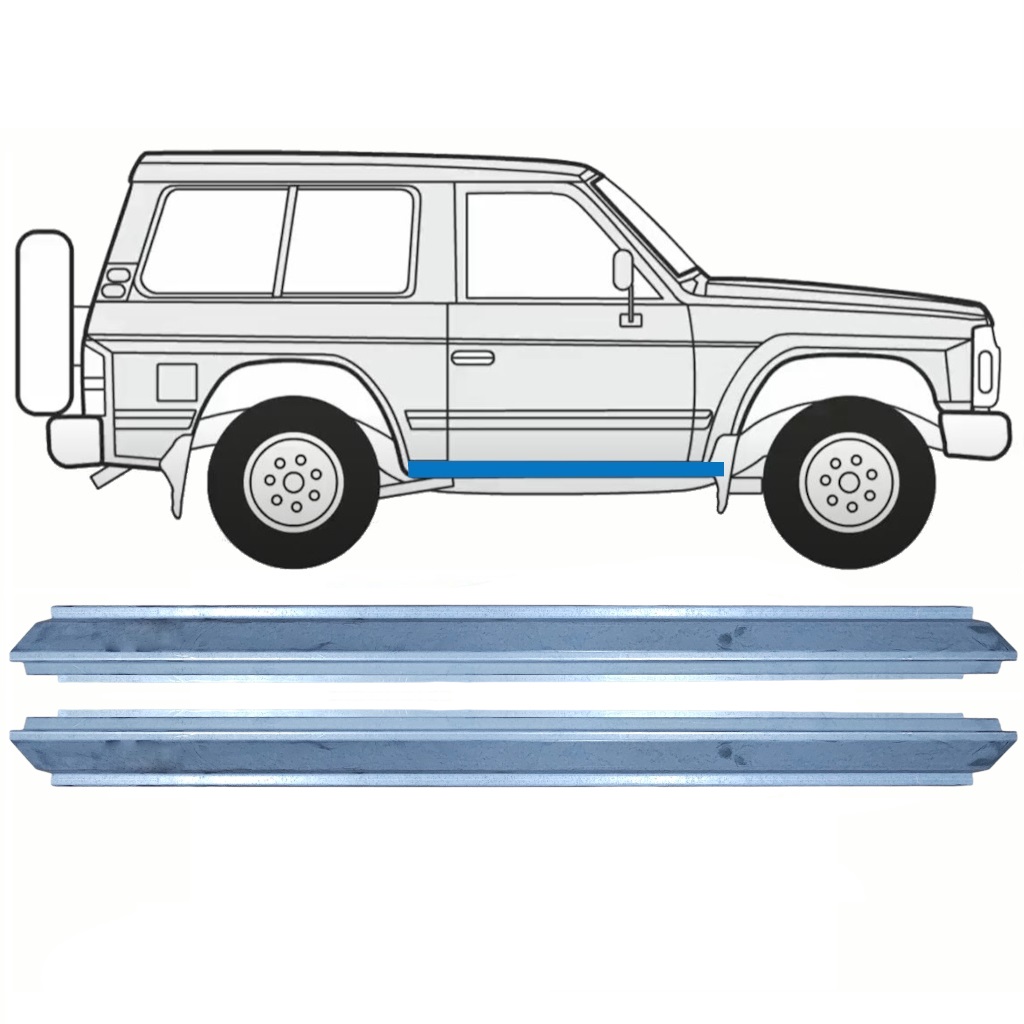 Opravný Plech Prahu Na Nissan Patrol 1990-1997 / Levá = Pravá (Symetrická) / Sada 10465