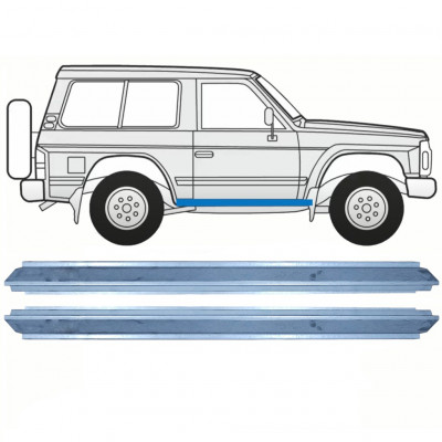 Opravný plech prahu na Nissan Patrol 1990-1997 / Levá = Pravá (symetrická) / Sada 10465