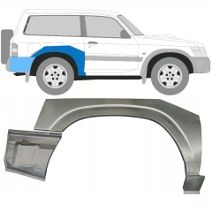 Lem zadního blatníku na Nissan Patrol Y61 GY61 1997-2009 / Pravá / Sada 10798