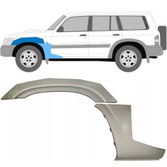 Opravný plech předního blatníku na Nissan Patrol Y61 GY61 1997-2009 / Levá / Sada 10033