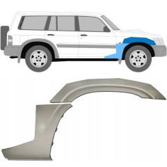 Opravný plech předního blatníku na Nissan Patrol Y61 GY61 1997-2009 / Pravá / Sada 10032