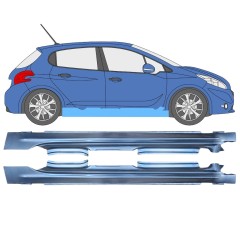Kompletní práh na Peugeot 208 2012-2019 / Levá+Pravá / Sada 11619